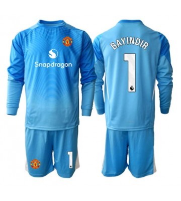 Manchester United Altay Bayindir #1 Målvakt Hemmakläder Barn 2025-26 Långärmad (+ Korta byxor)